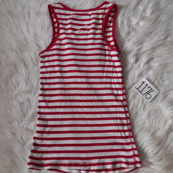 Pink & White Striped Muscle Shirt - Picture 6 of 6